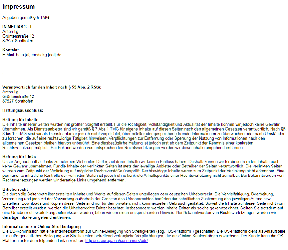 Impressum